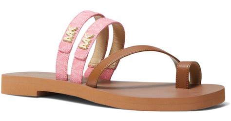 toe ring sandals michael kors|Michael Kors pink flats.